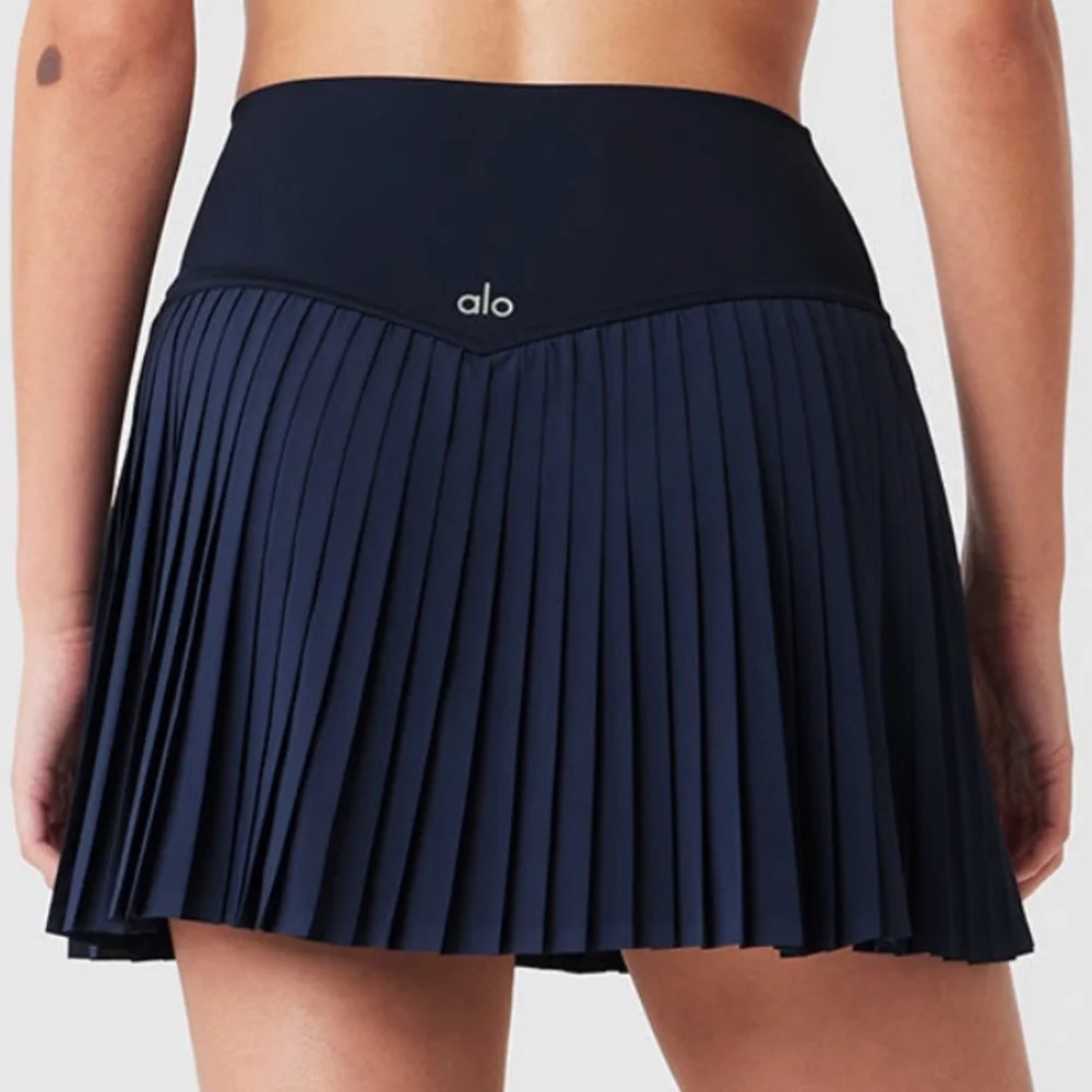 NWT ALO YOGA HOST PICK Grand Slam Tennis Skirt Navy Blue